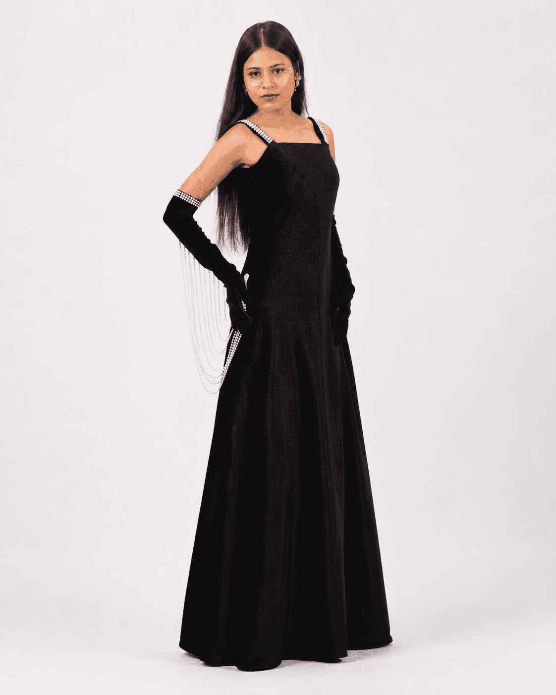Black Pearl Evening Gown